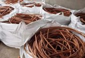 COPPER WIRE SCRAP (Millberry) with a purity ranging from 99.98% to 99.99%.